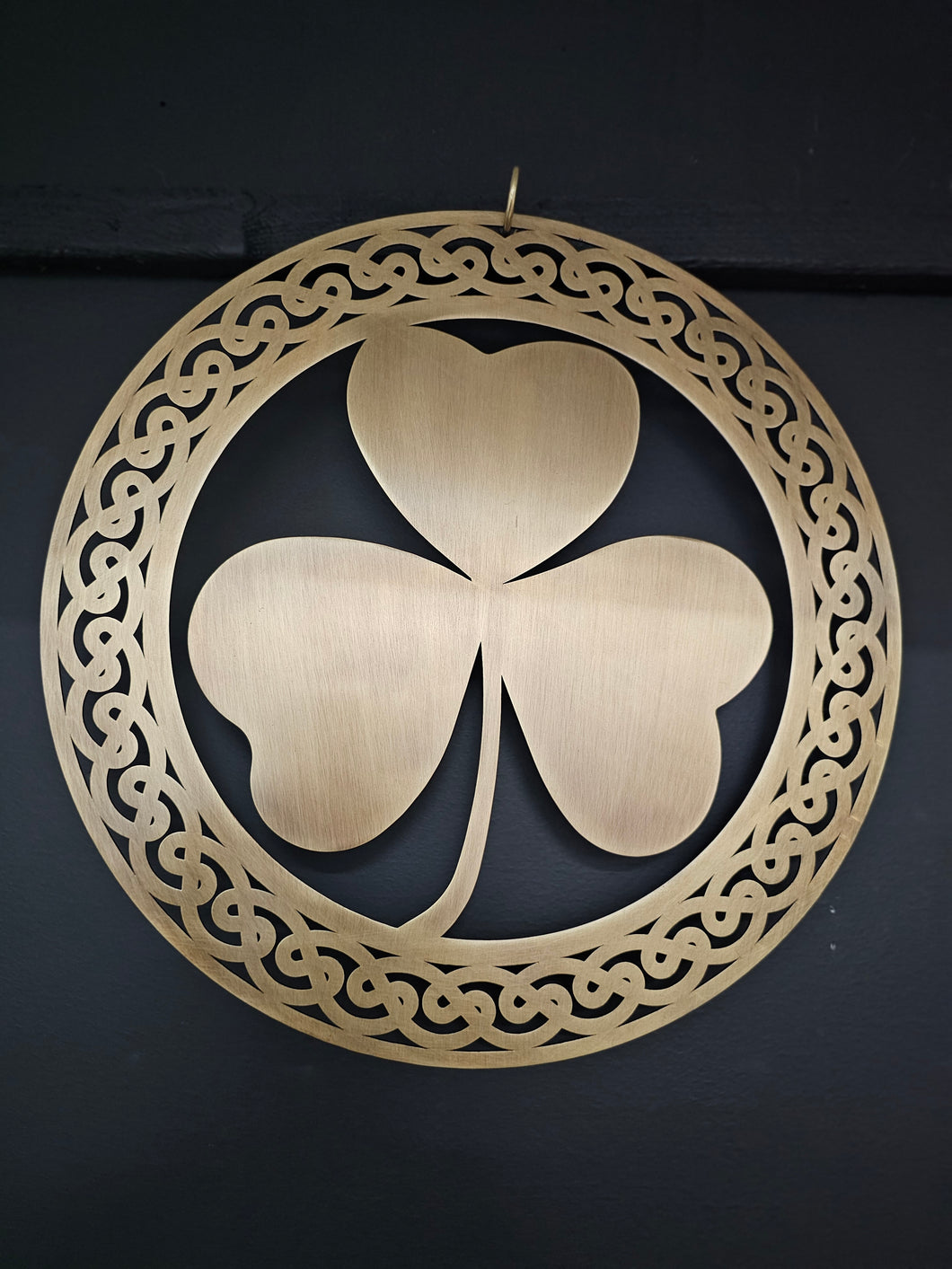 Brass Shamrock Wall Decorations