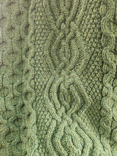 Merino Wool Aran Throw Blanket