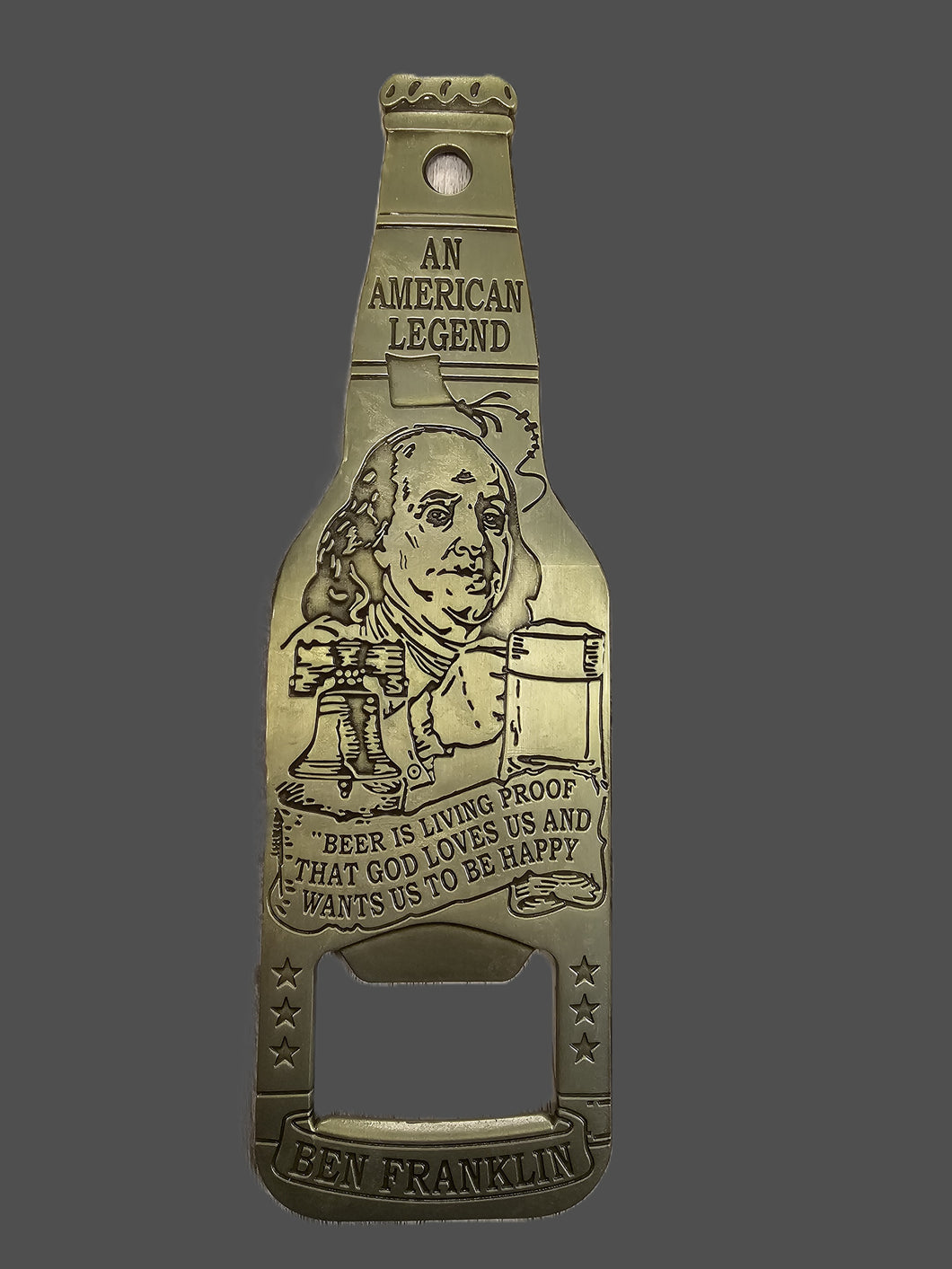 Ben Franklin Metal Bottle Opener