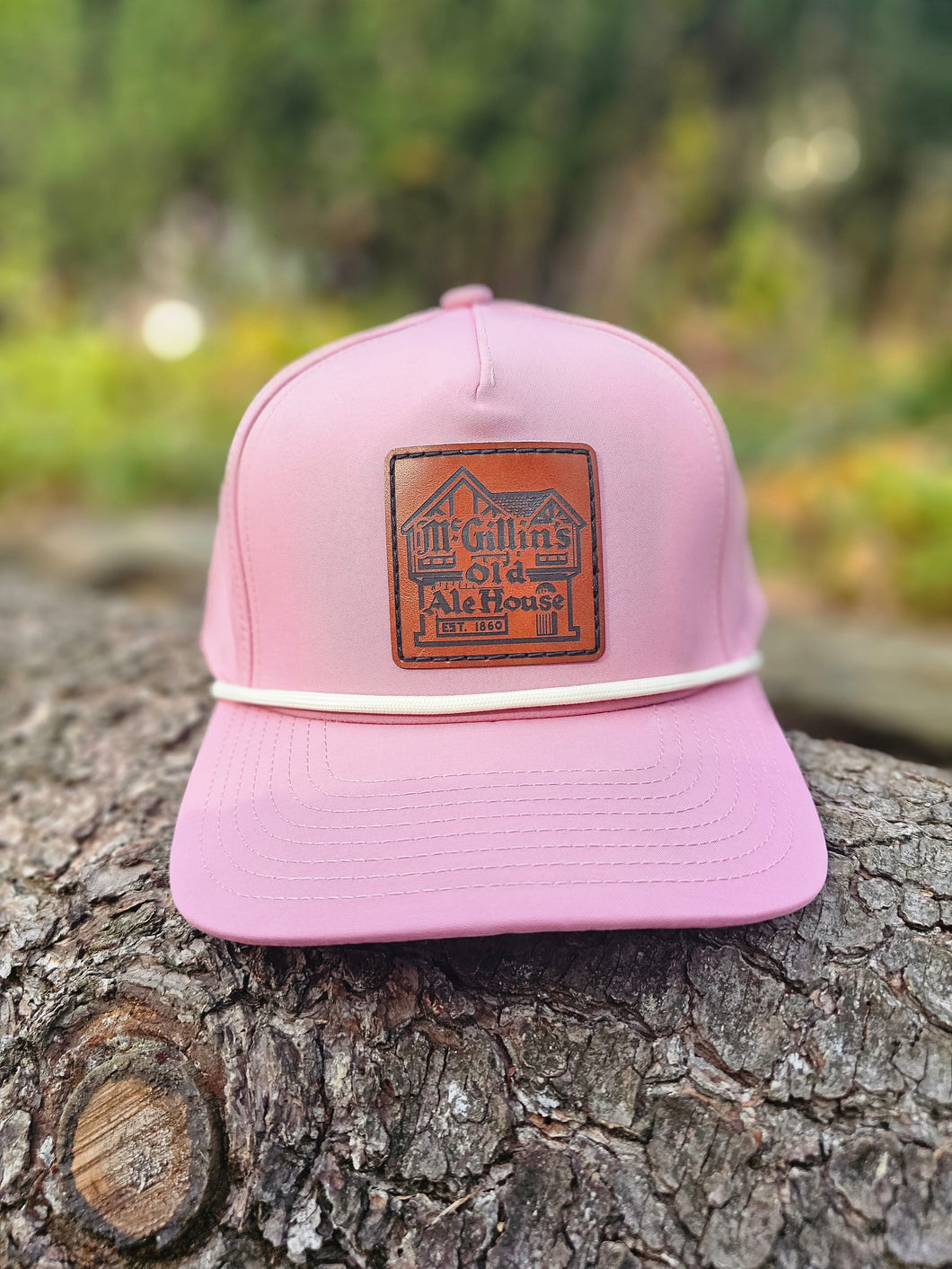 Pink Dri Fit Rope Hat with MGillin's Dri Fit hat