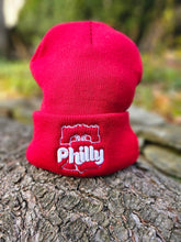 Philly Red Beanie with Liberty Bell White thread