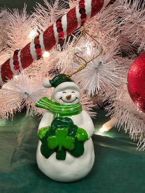 Irish Snowman Santa Hat