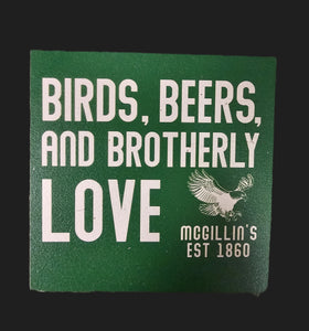 Birds, Beer and Brotherly Love Ornament