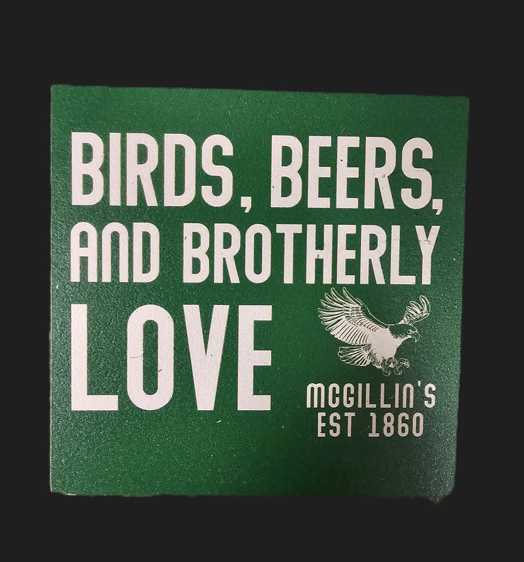 Birds, Beer and Brotherly Love Ornament