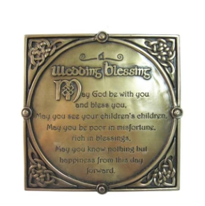 Bronze Wedding Blessing Wall Plaque