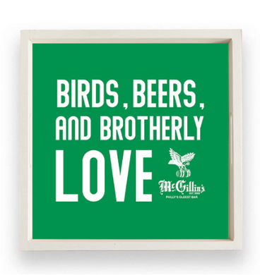 Birds, Beer, and Brotherly Love Serving Tray