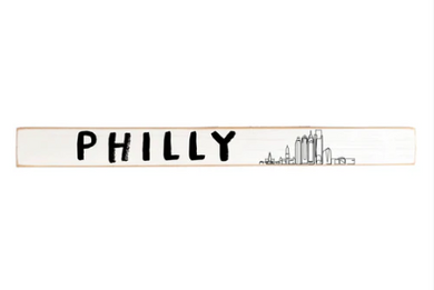 Philly Skyline Skinny Sign