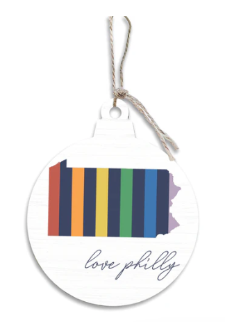 Love Philly Ornament