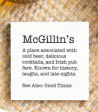 McGillin's Individual Coasters