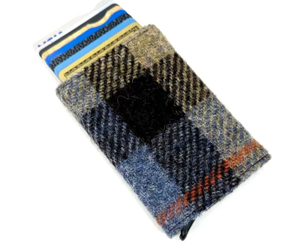 Harris Tweed Pop Up Card Holders