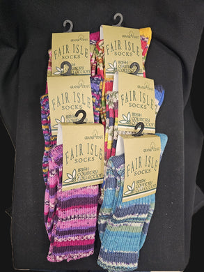 Irish Fair Isle Socks