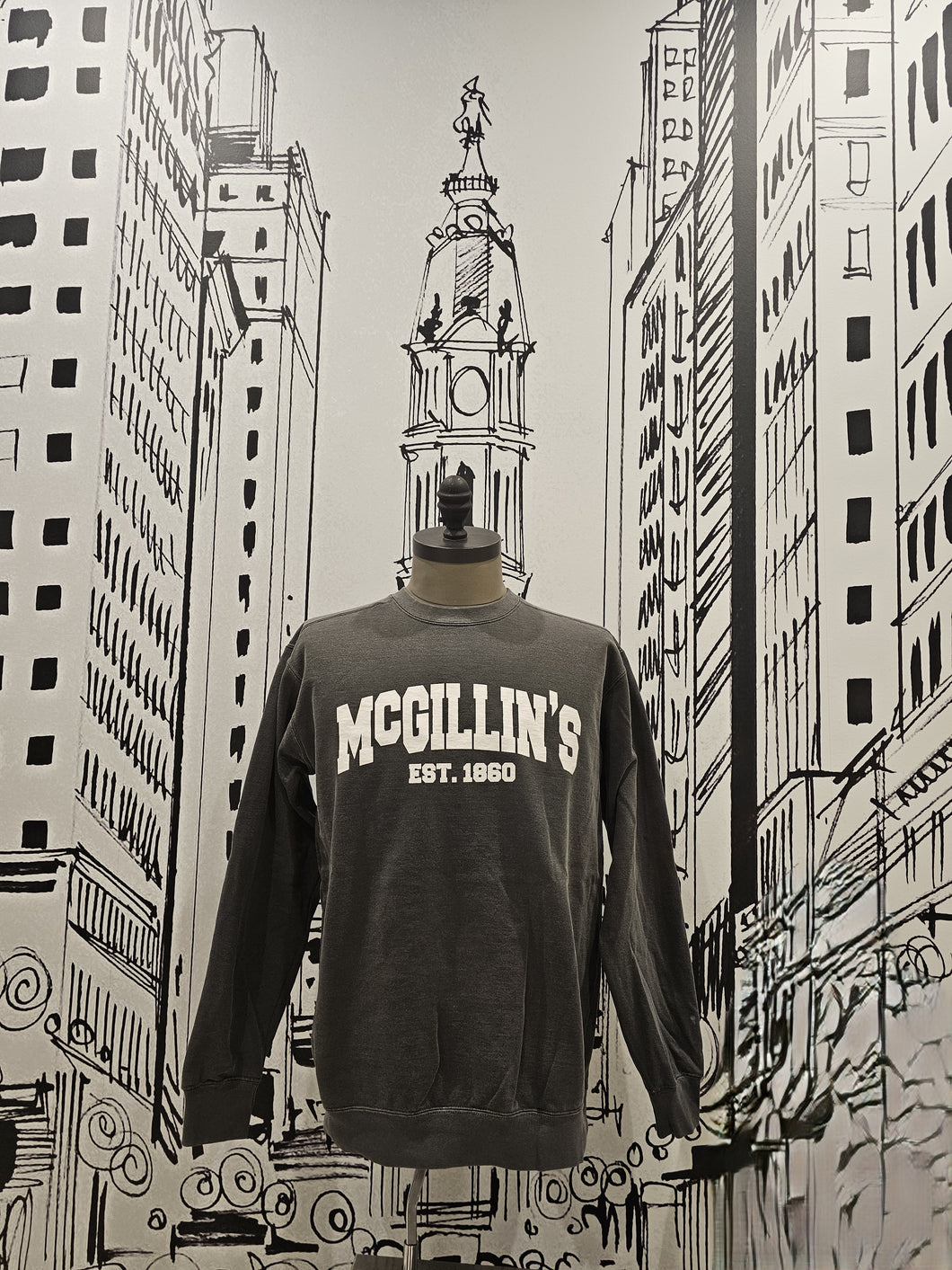 McGillin's Collegiate Grey Crewneck