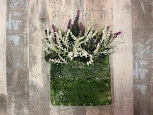 Ceramic Irish Lace Wall Pockets