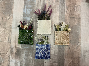 Ceramic Irish Lace Wall Pockets